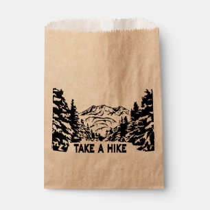 Bolsa De Papel Toma una cita de Hike en el paisaje de montaña mon