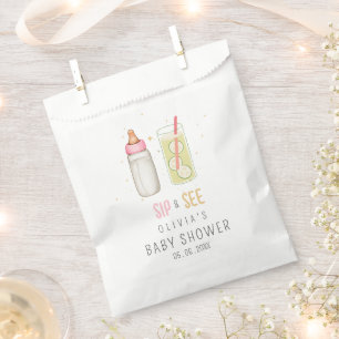 Bolsa De Papel Tomar y Ver, Bienvenida Bebé Niña, Fiesta de Nuevo