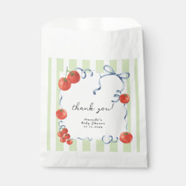 Bolsa De Papel Tomate acuarela ducha bebé gracias