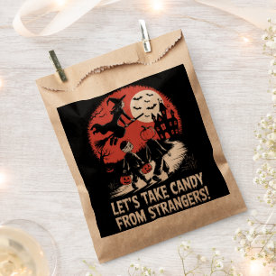 Bolsa De Papel Tomemos Caramelos de Extraños Divertido Halloween