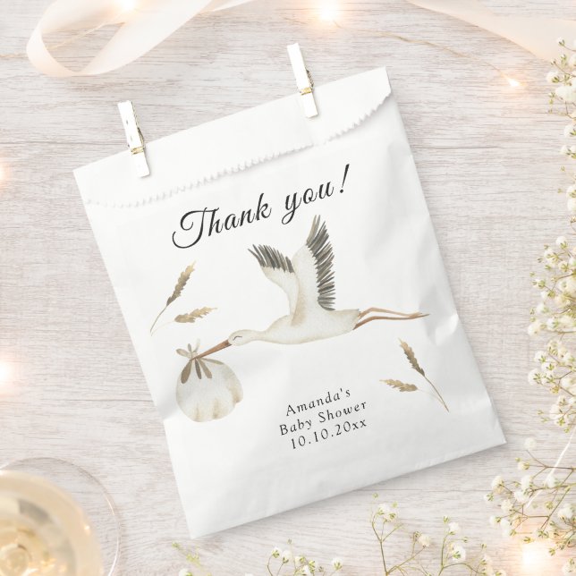 Bolsa De Papel Tormenta acuarela de entrega especial Gracias (Cortado)