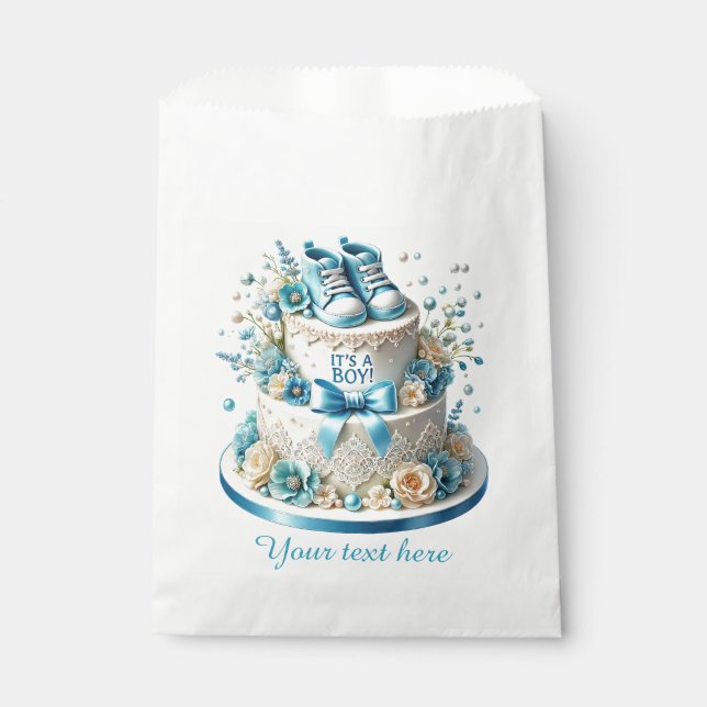 Bolsa De Papel Torta de ducha de bebé para niños (Anverso)
