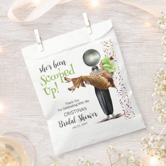 Bolsa De Papel Torta de helado de chocolate para despedida de sol (Cortado)