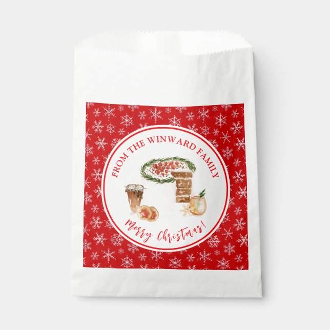 Bolsa De Papel Torta De Navidad Para Hornear En Festejos (Anverso)