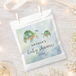Bolsa De Papel Tortuga marina - baby shower