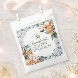 Bolsa De Papel Toscana Tile Citrus Naranja Nacimiento postre