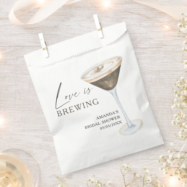 Bolsa De Papel Tostada de Amor Espresso Martini Despedida de solt (Cortado)