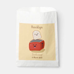 Bolsa De Papel Tostada de kawaii y personalizado de tostadora roj