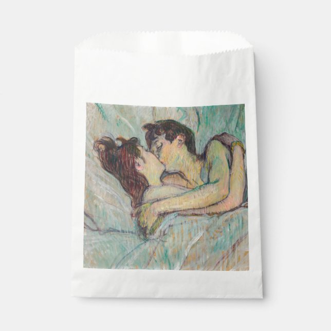 Bolsa De Papel Toulouse-Lautrec - En La Cama, El Beso (Anverso)