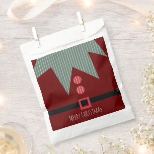 Bolsa De Papel Traje de duende para fiesta de Navidad alegre