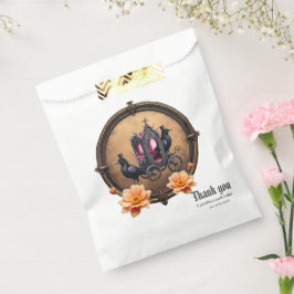 Bolsa De Papel Transporte gótico con Ravens y Rosas