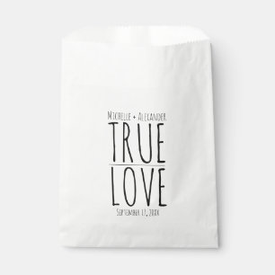 Bolsa De Papel Tratamiento Boda de amor verdadero personalizado