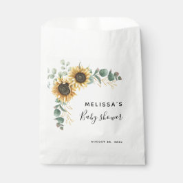 Bolsa De Papel Tratamientos Baby Shower de Eucaliptus de Girasol