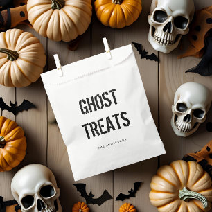 Bolsa De Papel Tratamientos de fantasma   Feliz Halloween