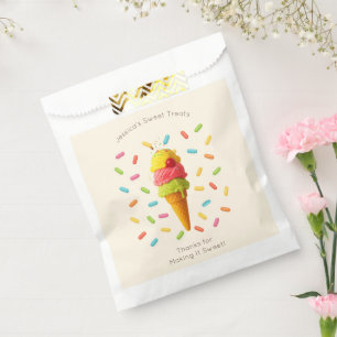 Bolsa De Papel Trato dulce de Jessica - Fiesta helado