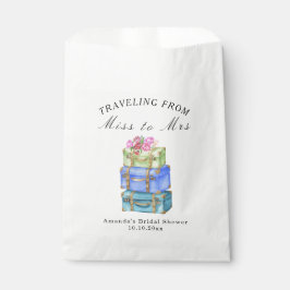 Bolsa De Papel Traveling from Miss to Mrs Vintage Bridal Shower