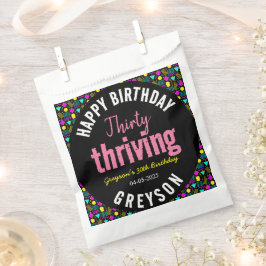 Bolsa De Papel Treinta y tres años del negro y el retro 30