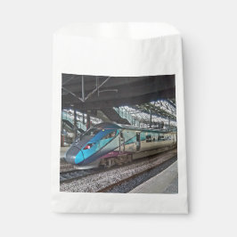 Bolsa De Papel Tren azul