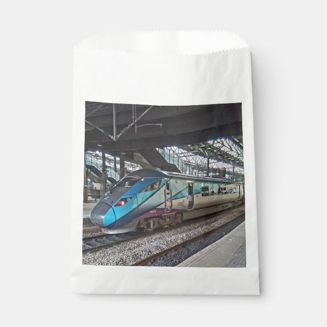 Bolsa De Papel Tren azul (Anverso)