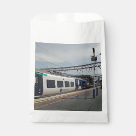 Bolsa De Papel Tren azul y blanco
