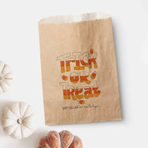 Trick de Halloween o trates bolsas de dulces