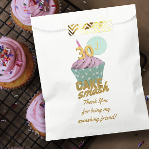 Bolsa De Papel trigésimo El fiesta del choque de la torta de
