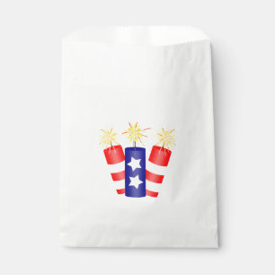 Bolsa De Papel Trio de petardos para el 4 de julio