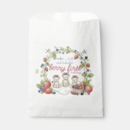 Bolsa De Papel Triplets Berry First Birthday Party