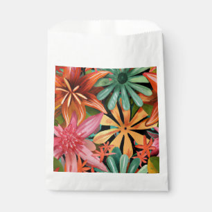 Bolsa De Papel tropical/hawaiano/floral/floral