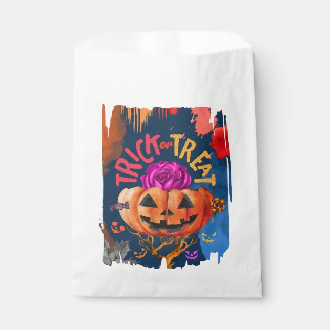 Bolsa De Papel Truco loco o trato (Anverso)