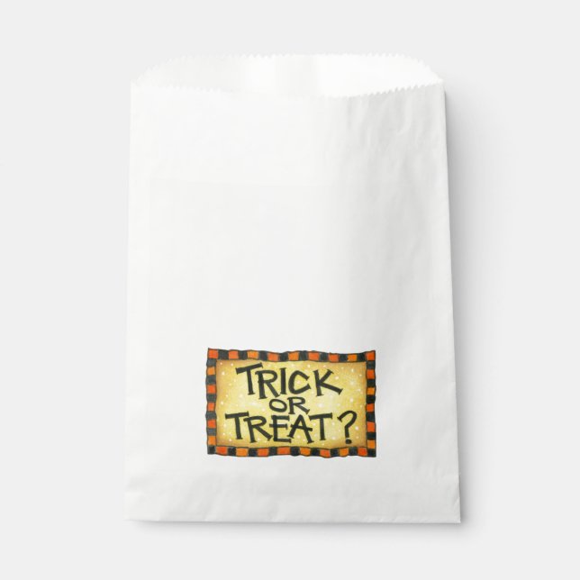 Bolsa De Papel Truco o trato (Anverso)