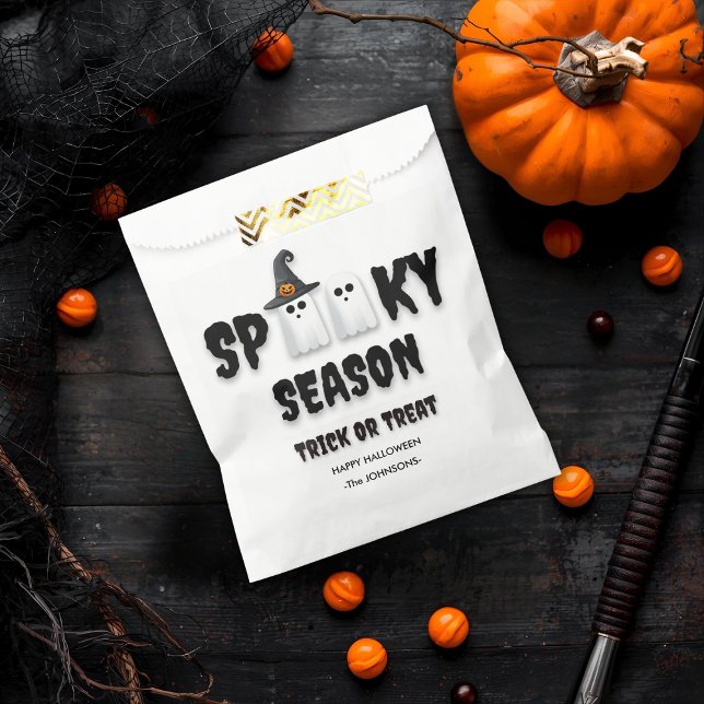 Bolsa De Papel Truco o trato de Halloween - Fantasmas de temporad (Subido por el creador)