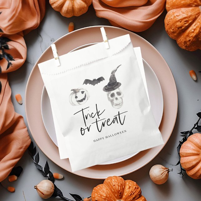 Bolsa De Papel Truco o trato espeluznante | Fiesta de Halloween (Subido por el creador)