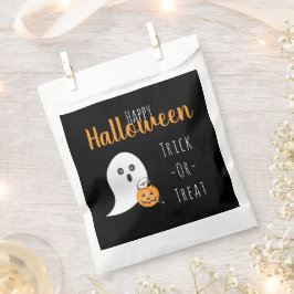 Bolsa De Papel Truco O Trato Feliz Fantasma De Halloween