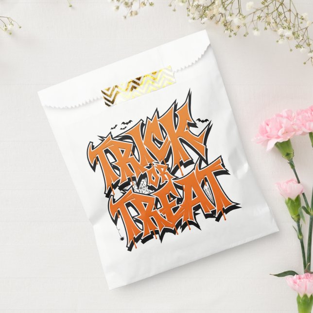 Bolsa De Papel Truco o trato graffiti (Sellado)