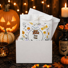 Bolsa De Papel Truco o trato personalizado, lindo Halloween