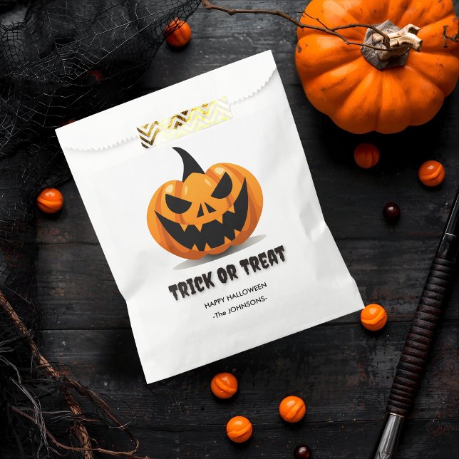 Bolsa De Papel Truco o truco de Halloween - Personalizado Jack-o’ (Subido por el creador)