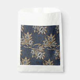 Bolsa De Papel Tulipán de sauce patrón azul floral de William Mor