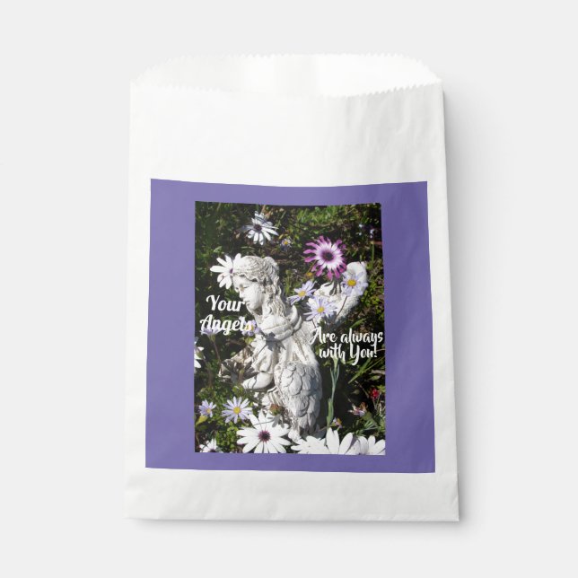 Bolsa De Papel Tus ángeles siempre están contigo Ángel Floral (Anverso)