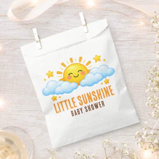 Bolsa De Papel twinkle Little Stars Baby Shower Party Supplies (Cortado)