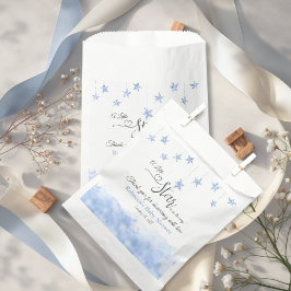 Bolsa De Papel Twinkle Twinkle Little Star Blue Boy Baby Shower