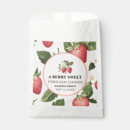 Bolsa De Papel TWINS Berry Sweet Strawberry Baby Shower