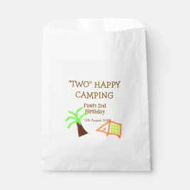 Bolsa De Papel Two happy camping 2nd birthday tree camp kids