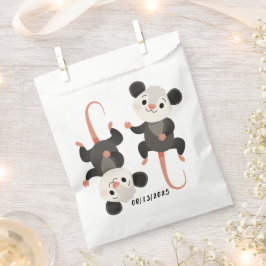 Bolsa De Papel Two Lying Opossums, Custom Birthday Date