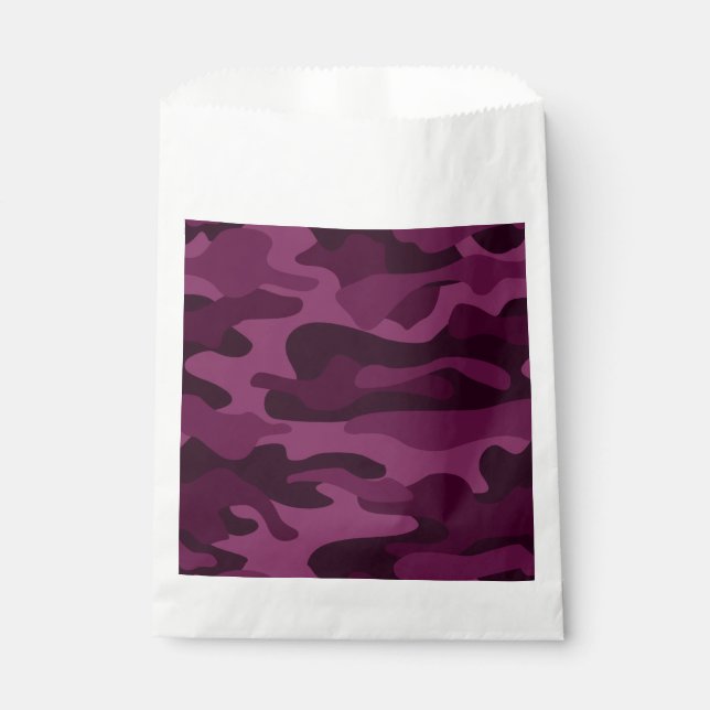 Bolsa De Papel Tyrian Purple Monocolor Camo (Anverso)
