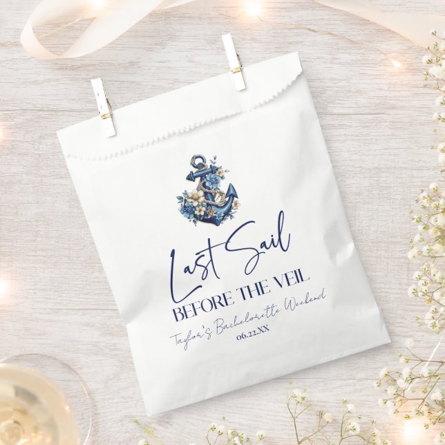 Bolsa De Papel Última vela antes del velo Bachelorette Fiesta de  (Cortado)