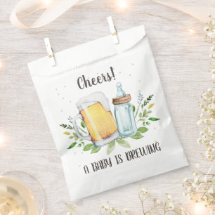 Bolsa De Papel Un bebé está preparando Baby Shower de hierbas par