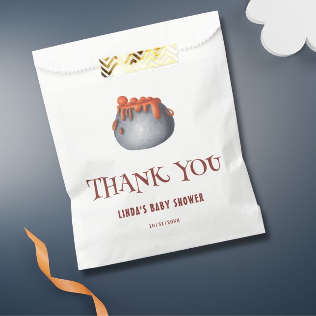 Bolsa De Papel Un bebé está preparando Baby Shower Halloween Grac (Subido por el creador)