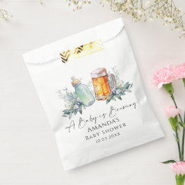 Bolsa De Papel Un bebé está preparando Baby Shower Minimalista