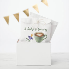 Bolsa De Papel Un bebé está preparando chupete de café para regal